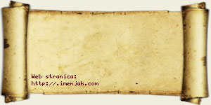 Jelisaveta Aćimović vizit kartica